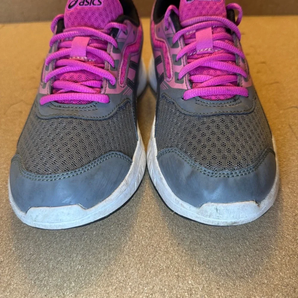 Asics Contend 4 Womens Running‎ Shoes Pink Charcoal Grey T791S Sneakers Size 9
